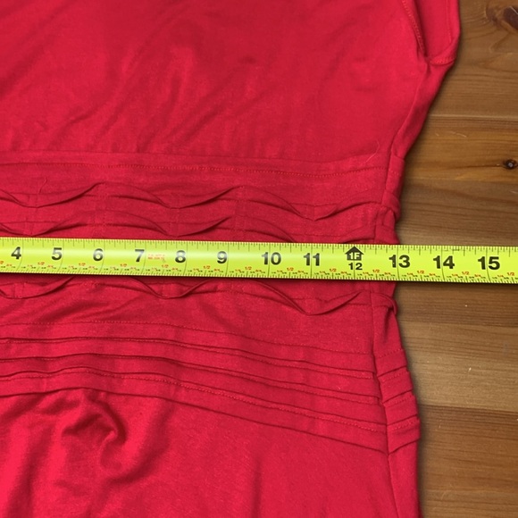 Max Studio NWT Red Summer Dress, Stretch Size L - Picture 7 of 10
